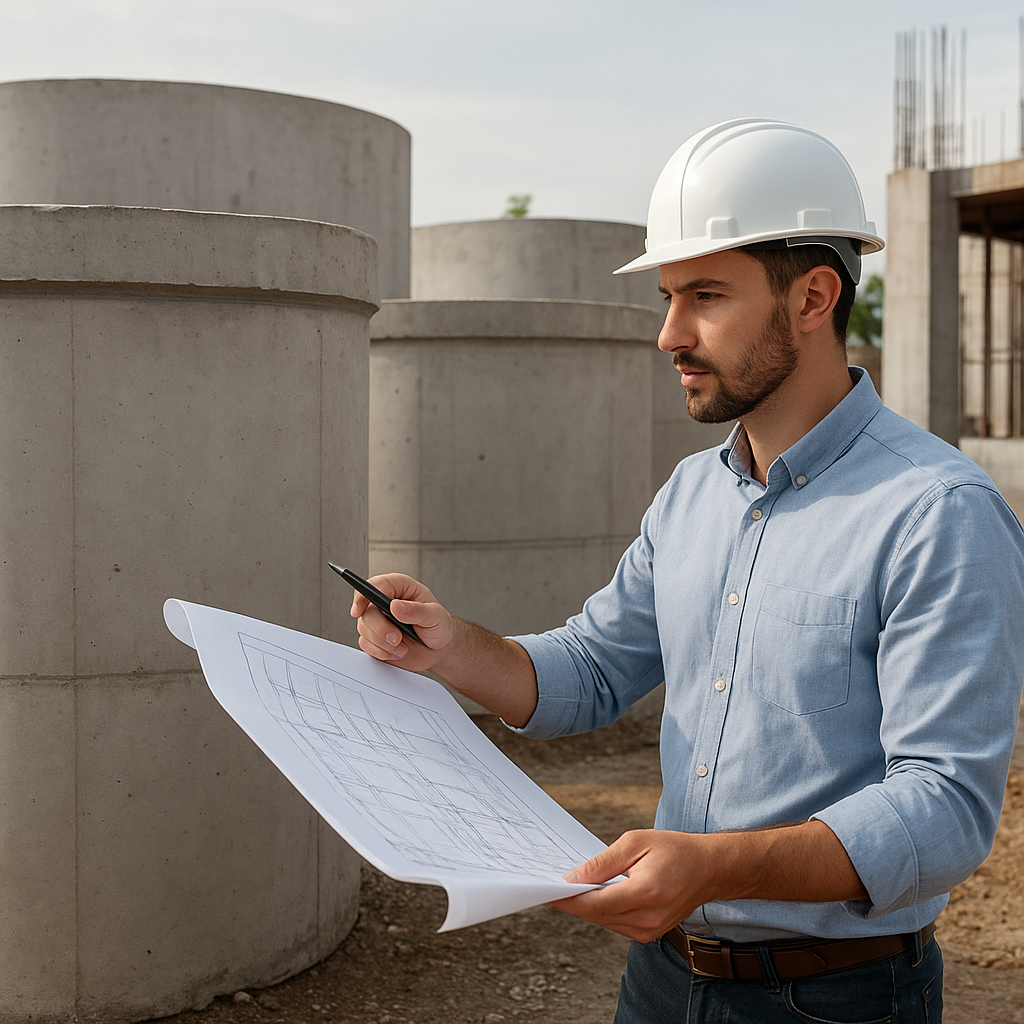 Czy architekt projektuje zbiorniki betonowe?