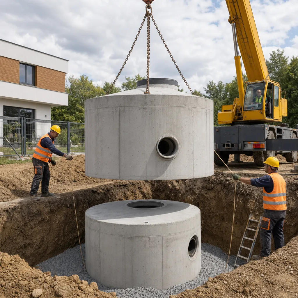 Montaż zbiorników betonowych Łódź
