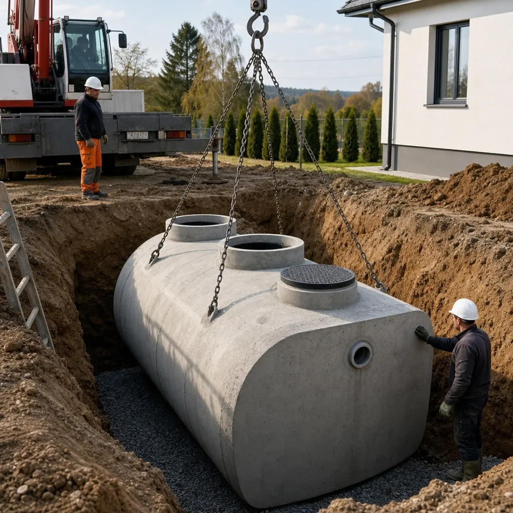 Montaż zbiorników betonowych Gdańsk
