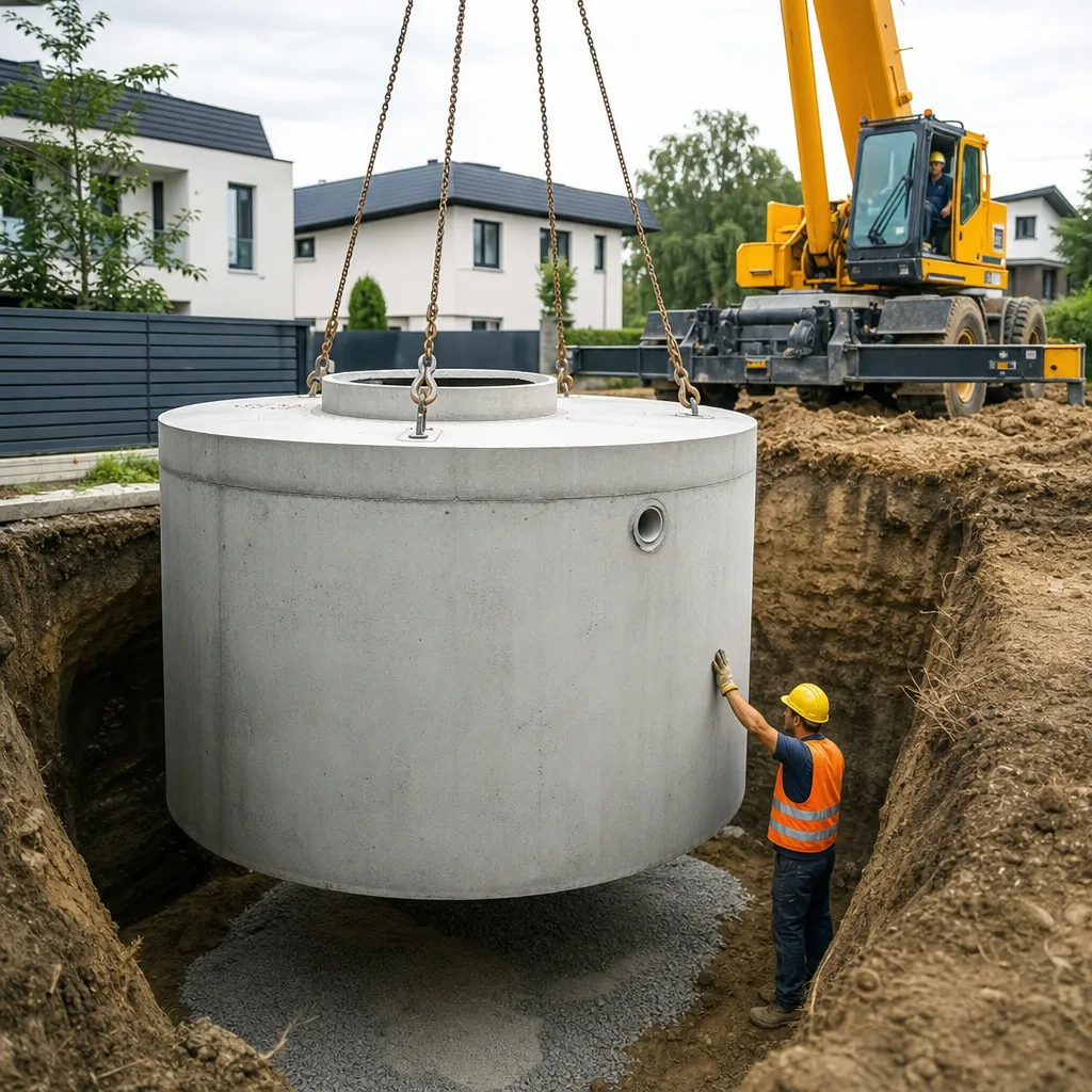 Montaż zbiorników betonowych Warszawa