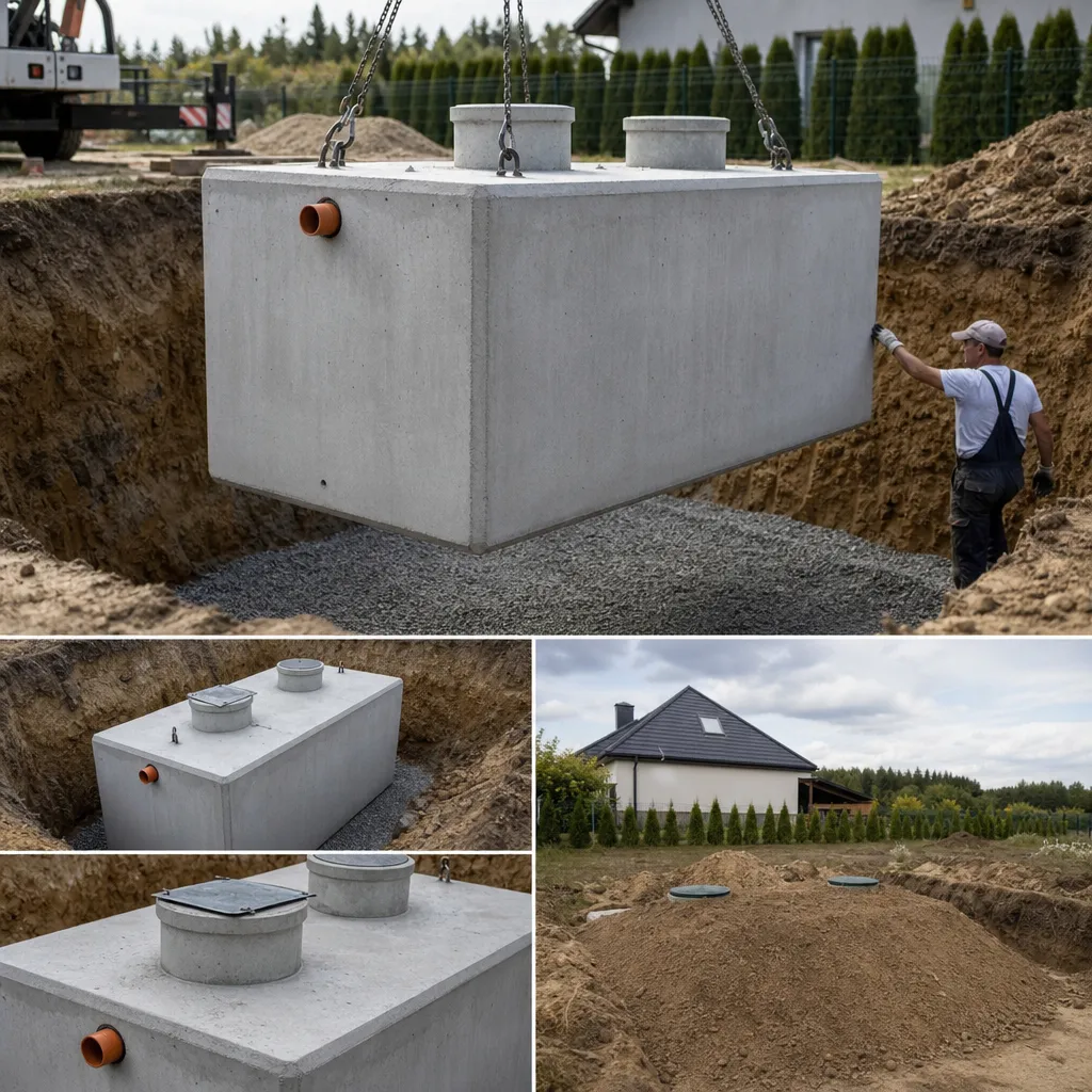 Szambo betonowe 10 m3 cena z montażem