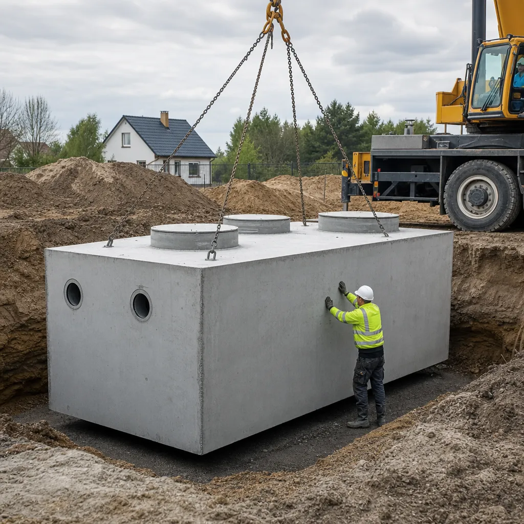 Montaż zbiorników betonowych Białystok