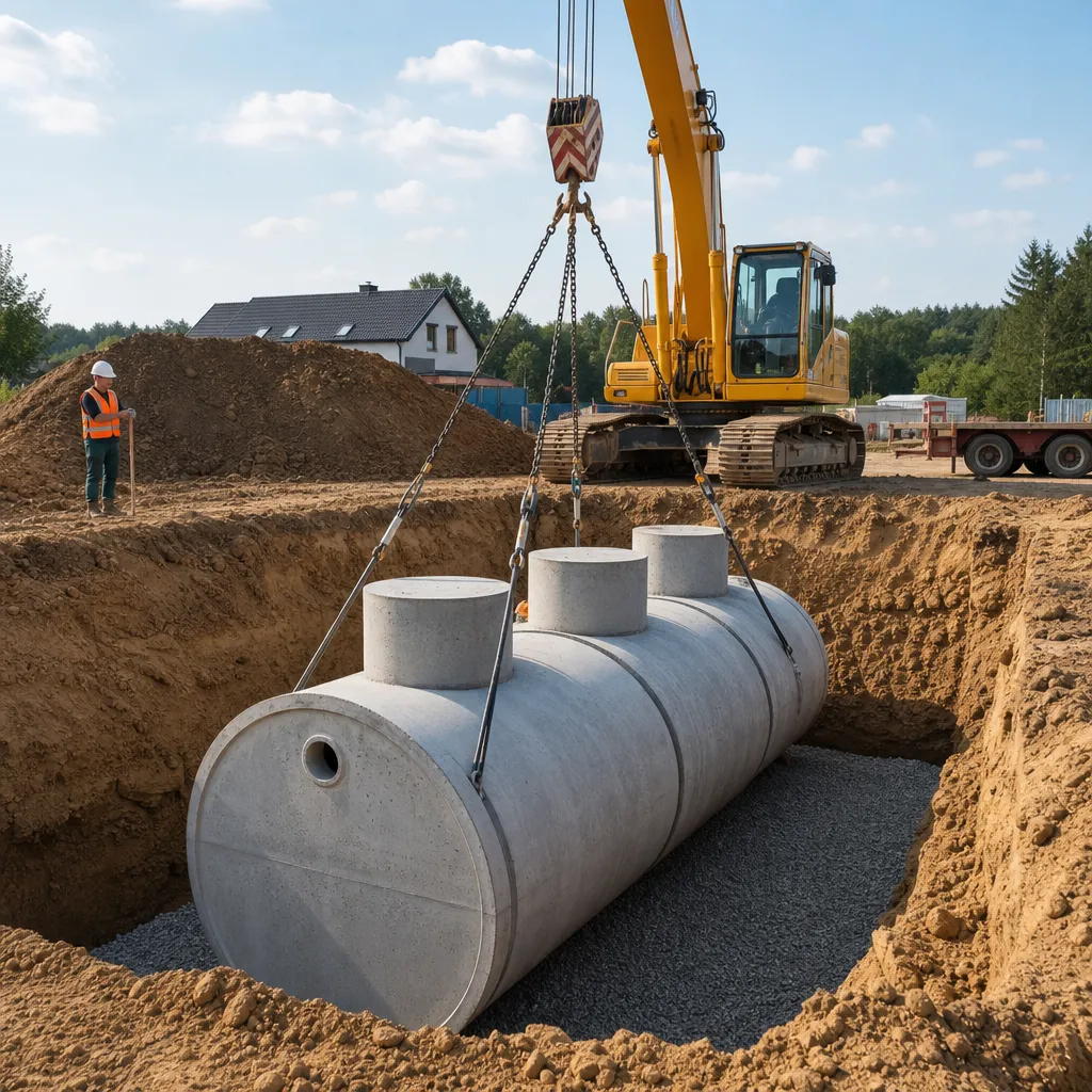 Montaż zbiorników betonowych Radom