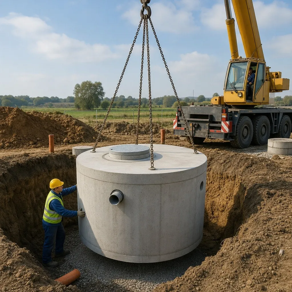 Montaż zbiorników betonowych Kielce