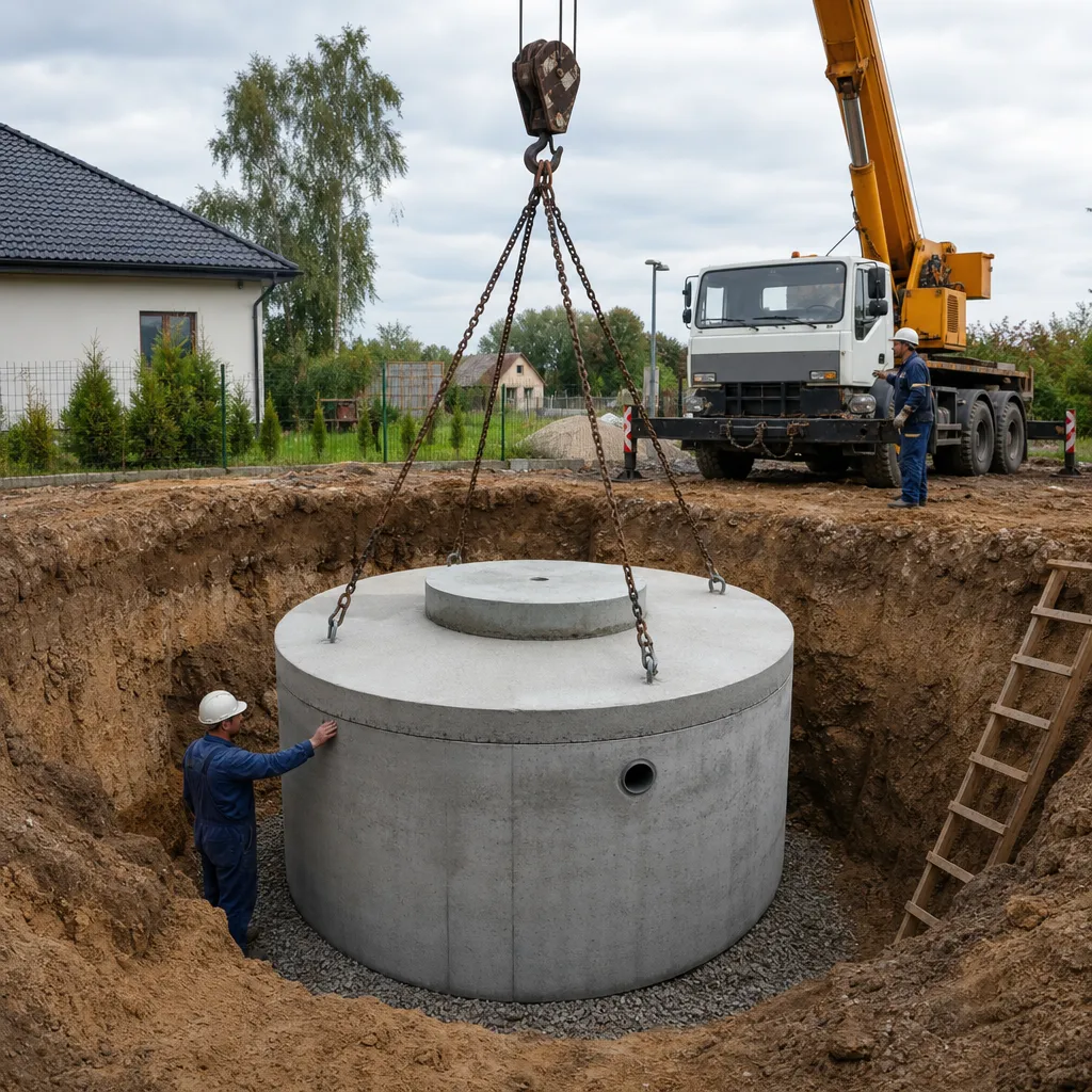Montaż zbiorników betonowych Bielsko-Biała