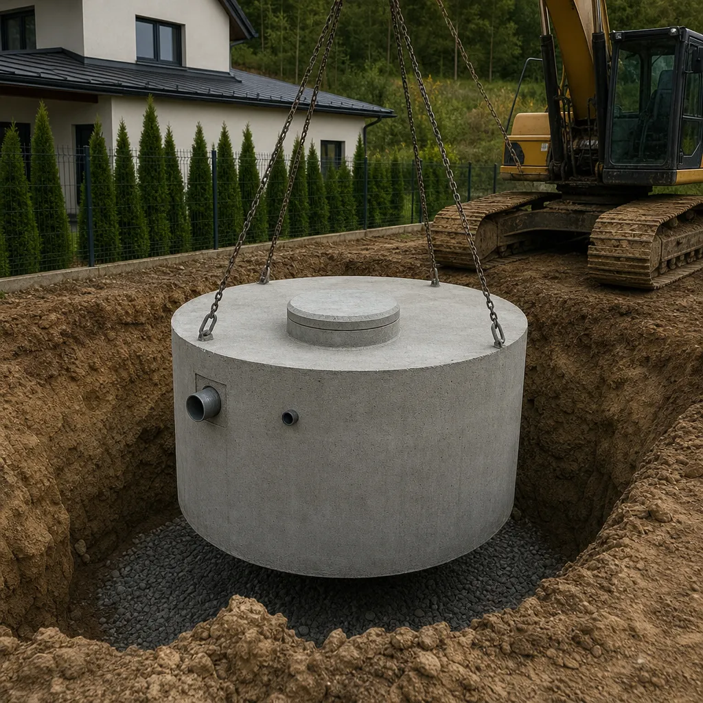 Zbiornik betonowy na wodę