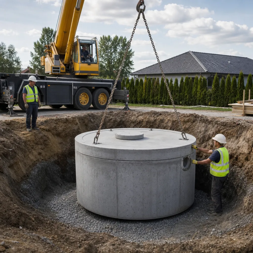Montaż zbiorników betonowych Bytom