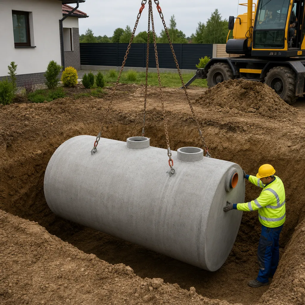 Montaż zbiorników betonowych Opole