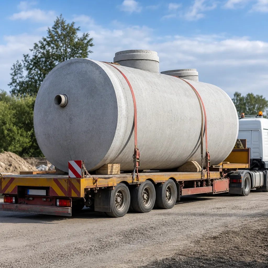 Transport szamba betonowego