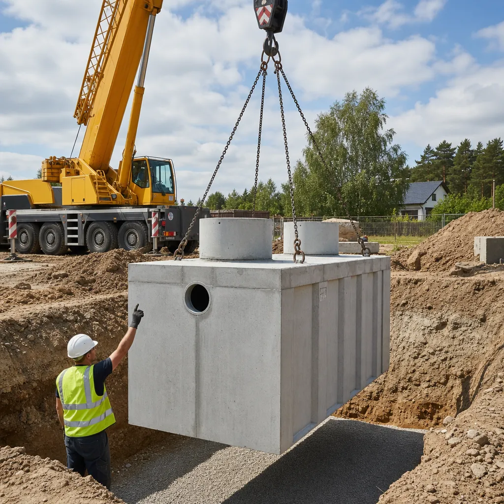 Montaż zbiorników betonowych Zielona Góra